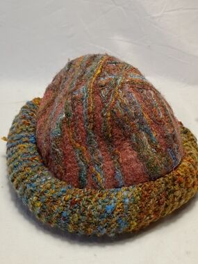 EUC Scythian Fleece Multicolor Pure New Wool Beanie Hat Ballyvaugh Ireland